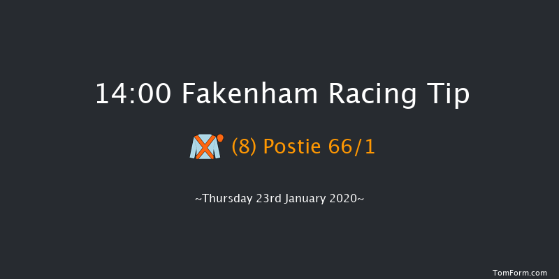 Fakenham 14:00 Maiden Hurdle (Class 3) 16f Wed 1st Jan 2020