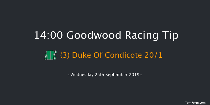 Goodwood 14:00 Maiden (Class 2) 10f Tue 3rd Sep 2019