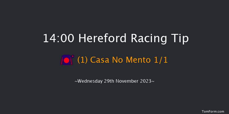 Hereford 14:00 Maiden Hurdle (Class 4) 16f Tue 21st Nov 2023