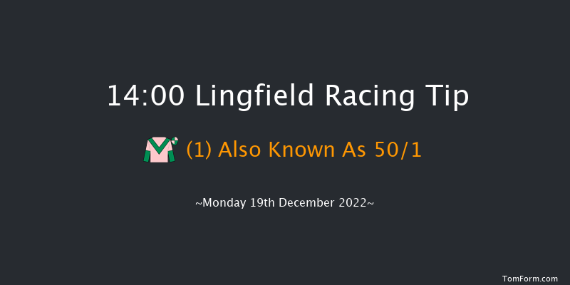 Lingfield 14:00 Maiden Hurdle (Class 4) 20f Sat 17th Dec 2022
