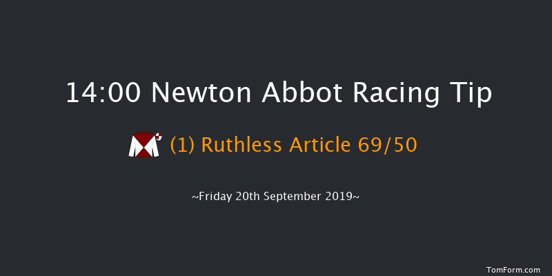 Newton Abbot 14:00 Maiden Hurdle (Class 4) 22f Mon 9th Sep 2019