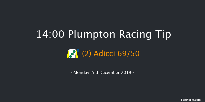 Plumpton 14:00 Maiden Hurdle (Class 4) 16f Mon 18th Nov 2019