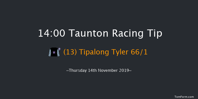 Taunton 14:00 Maiden Hurdle (Class 5) 16f Wed 30th Oct 2019
