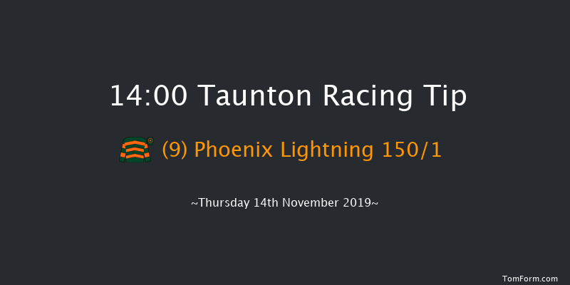 Taunton 14:00 Maiden Hurdle (Class 5) 16f Wed 30th Oct 2019