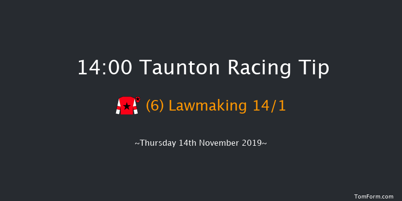 Taunton 14:00 Maiden Hurdle (Class 5) 16f Wed 30th Oct 2019
