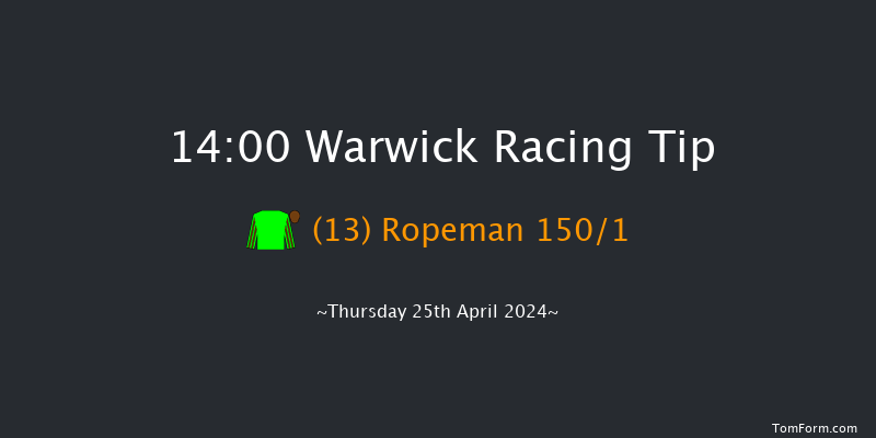 Warwick  14:00 Maiden Hurdle (Class
4) 19f Thu 4th Apr 2024
