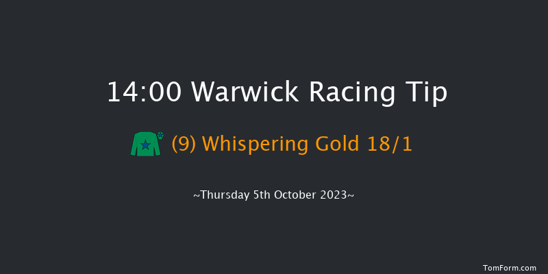 Warwick 14:00 Maiden Hurdle (Class 4) 16f Mon 25th Sep 2023