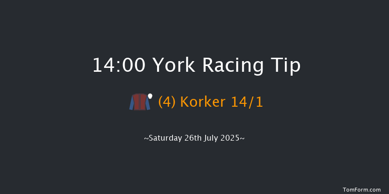 York 14-00 (Class 2) 6f Fri 25th Jul 2025