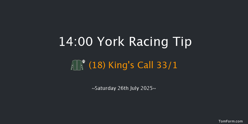 York 14-00 (Class 2) 6f Fri 25th Jul 2025