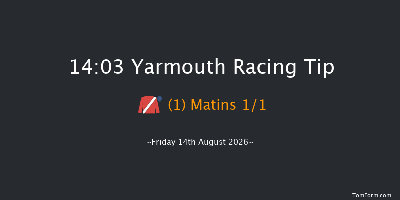 Yarmouth 14-03 (Class 4) 8f Wed 5th Aug 2026