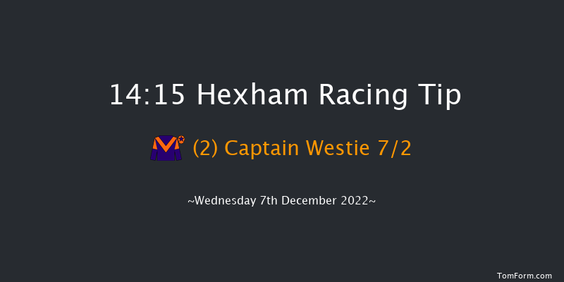 Hexham 14:15 Maiden Hurdle (Class 4) 20f Wed 16th Nov 2022