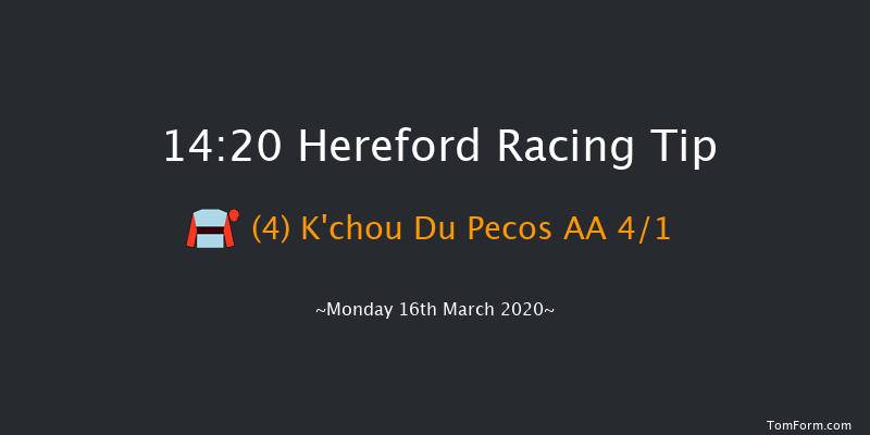 Appliance Solutions Ledbury Maiden Hurdle Hereford 14:20 Maiden Hurdle (Class 5) 16f Sat 7th Mar 2020