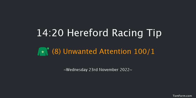 Hereford 14:20 Maiden Hurdle (Class 4) 16f Tue 15th Nov 2022