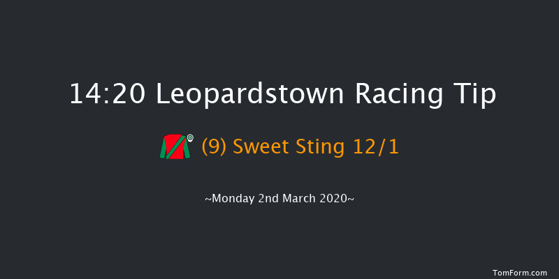 Tri Equestrian Handicap Hurdle (80-109) Leopardstown 14:20 Handicap Hurdle 24f Sun 1st Mar 2020