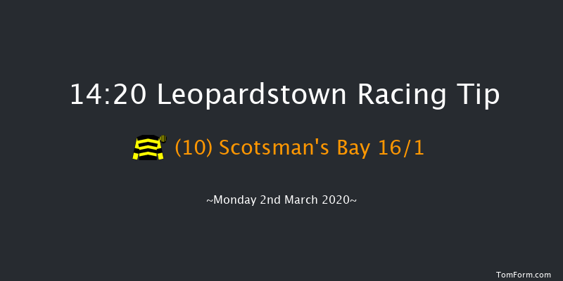 Tri Equestrian Handicap Hurdle (80-109) Leopardstown 14:20 Handicap Hurdle 24f Sun 1st Mar 2020
