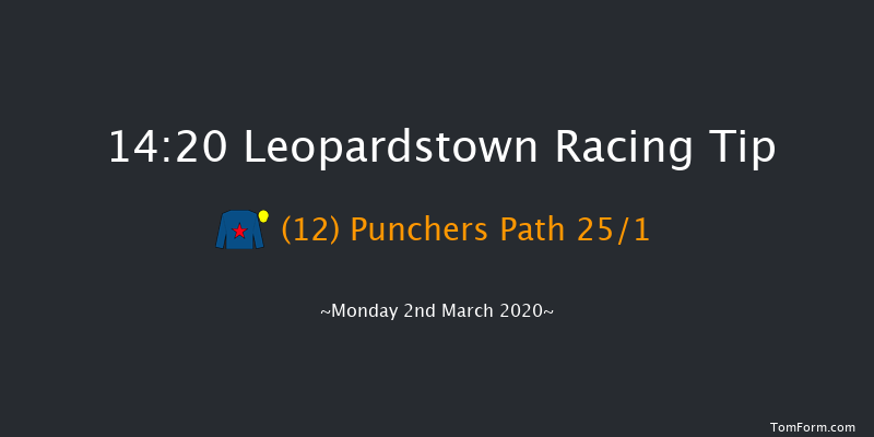 Tri Equestrian Handicap Hurdle (80-109) Leopardstown 14:20 Handicap Hurdle 24f Sun 1st Mar 2020
