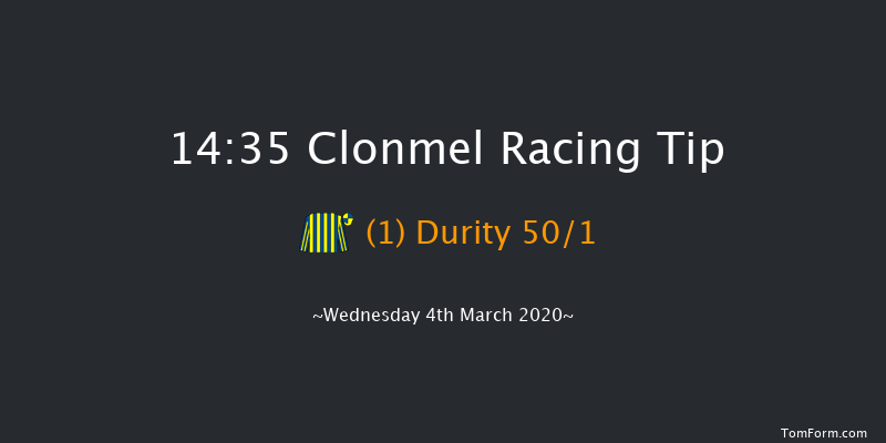Derrygrath Maiden Hurdle Clonmel 14:35 Maiden Hurdle 16f Thu 27th Feb 2020