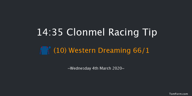 Derrygrath Maiden Hurdle Clonmel 14:35 Maiden Hurdle 16f Thu 27th Feb 2020
