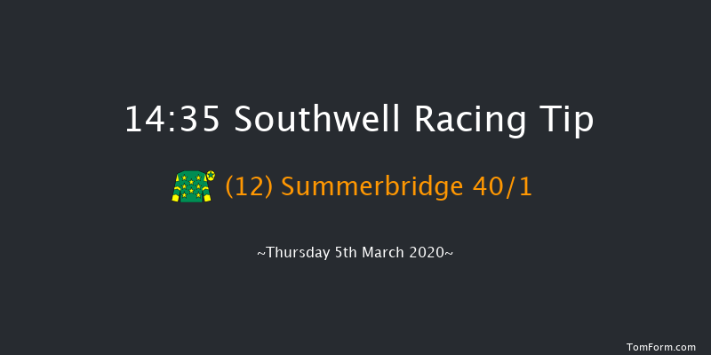 Bombardier Golden Beer Median Auction Maiden Stakes Southwell 14:35 Maiden (Class 5) 8f Tue 3rd Mar 2020