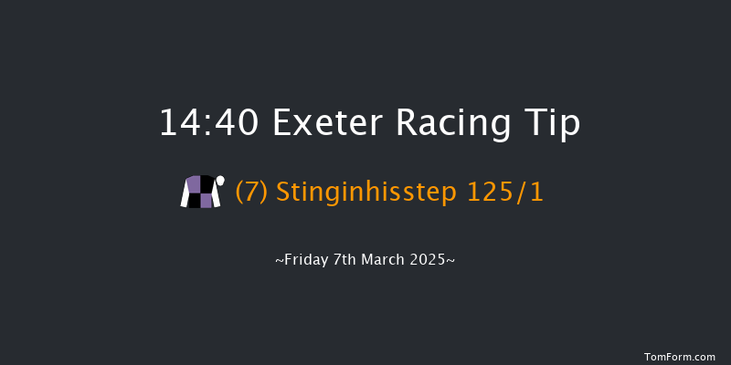 Exeter  14:40 Maiden Hurdle (Class 4) 17f Fri 21st Feb 2025