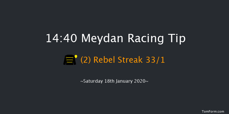 Meydan 14:40 6f 14 run Lincoln Navigator Handicap Thu 16th Jan 2020