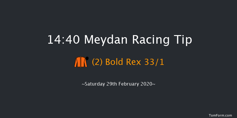 Creek Views Handicap - Turf Meydan 14:40 6f 14 run Creek Views Handicap - Turf Thu 27th Feb 2020