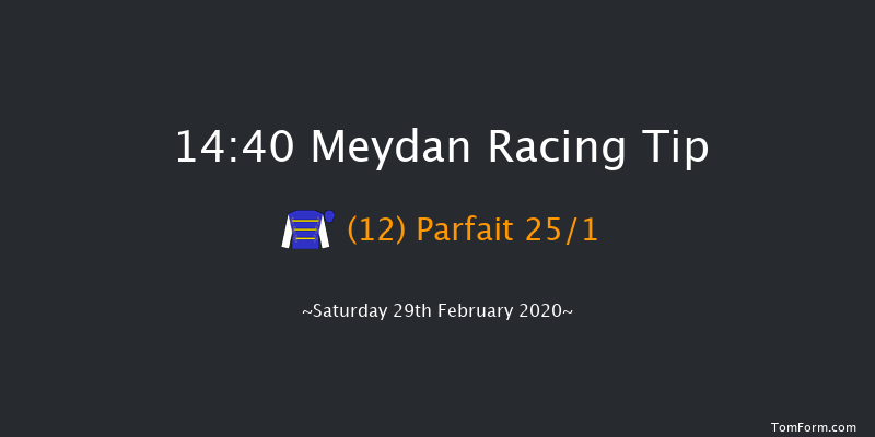 Creek Views Handicap - Turf Meydan 14:40 6f 14 run Creek Views Handicap - Turf Thu 27th Feb 2020