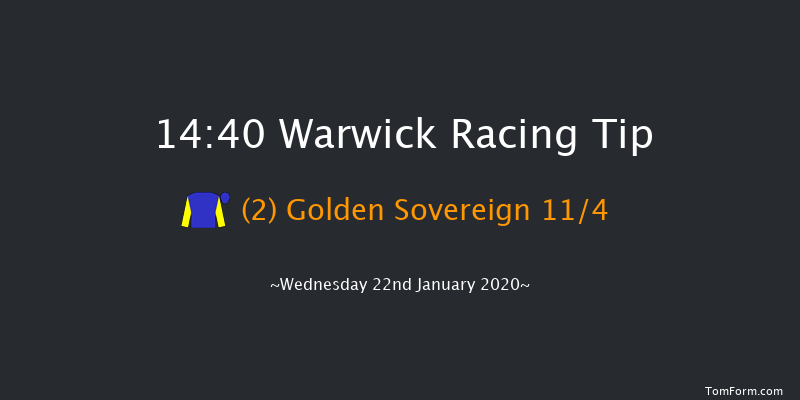 Warwick 14:40 Handicap Hurdle (Class 3) 26f Sat 11th Jan 2020