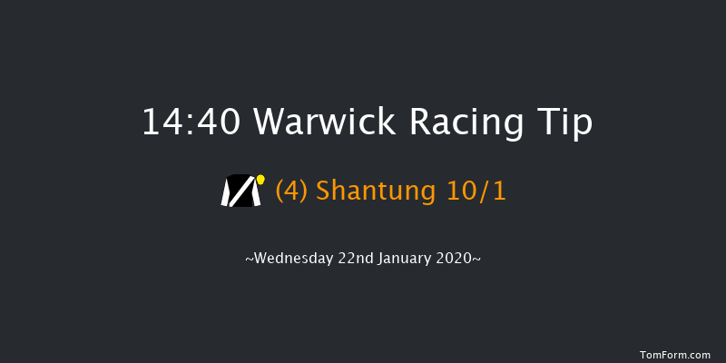 Warwick 14:40 Handicap Hurdle (Class 3) 26f Sat 11th Jan 2020