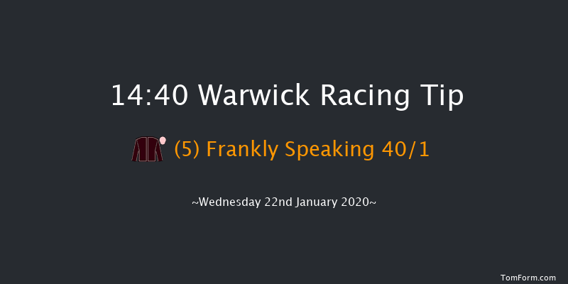 Warwick 14:40 Handicap Hurdle (Class 3) 26f Sat 11th Jan 2020