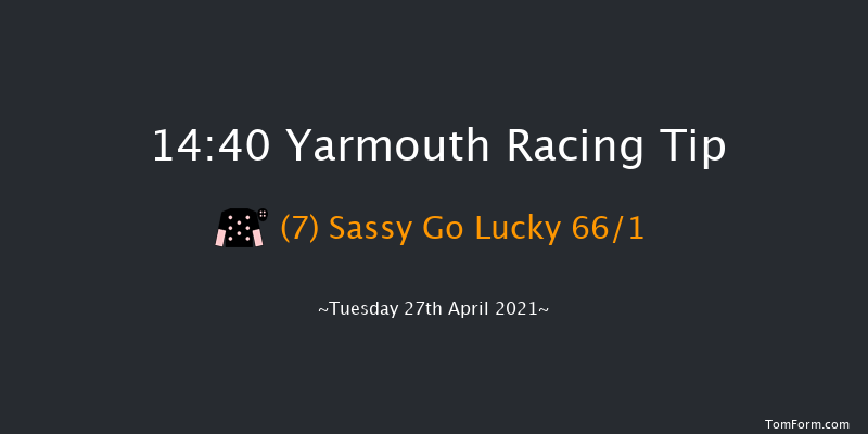 QuinnBet Best Odds Guaranteed Maiden Stakes (Str) Yarmouth 14:40 Maiden (Class 5) 8f Tue 20th Apr 2021