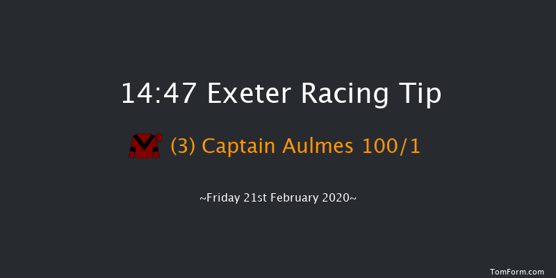 Be Wiser Insurance Novices' Hurdle Exeter 14:47 Maiden Hurdle (Class 4) 18f Tue 21st Jan 2020