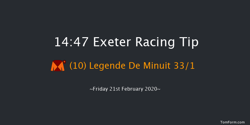 Be Wiser Insurance Novices' Hurdle Exeter 14:47 Maiden Hurdle (Class 4) 18f Tue 21st Jan 2020