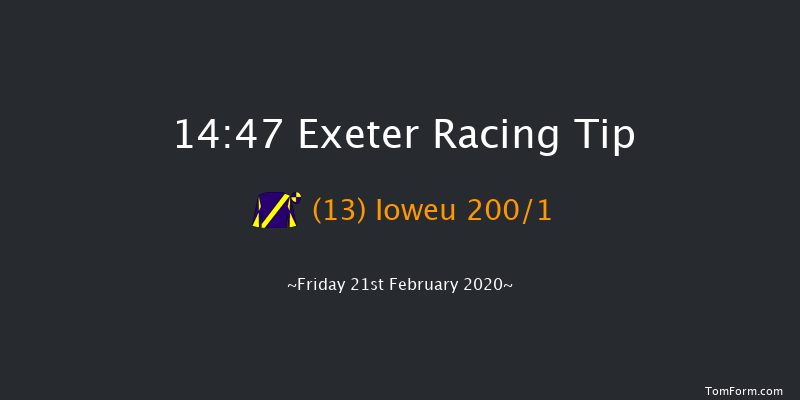 Be Wiser Insurance Novices' Hurdle Exeter 14:47 Maiden Hurdle (Class 4) 18f Tue 21st Jan 2020
