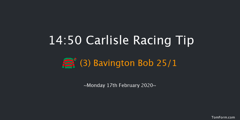 racingtv.com Novices' Hurdle Carlisle 14:50 Novices Hurdle (Class 4) 19f Mon 3rd Feb 2020