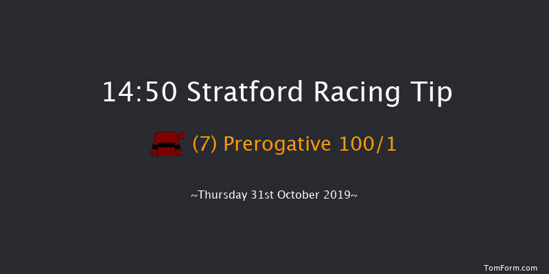 Stratford 14:50 Selling Hurdle (Class 5) 19f Sat 19th Oct 2019