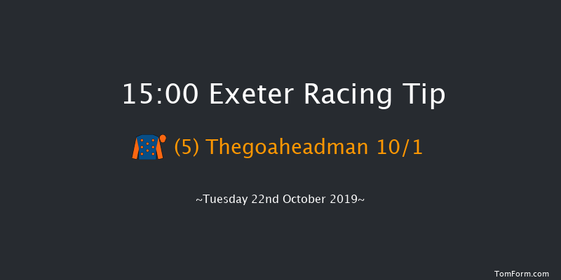 Exeter 15:00 Handicap Hurdle (Class 3) 23f Thu 10th Oct 2019