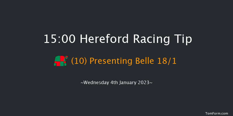 Hereford 15:00 Maiden Hurdle (Class 4) 22f Wed 21st Dec 2022