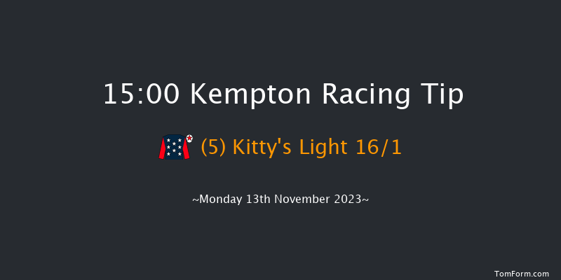 Kempton 15:00 Handicap Hurdle (Class 2) 21f Wed 8th Nov 2023