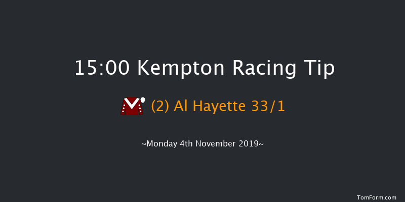 Kempton 15:00 Handicap (Class 4) 8f Thu 31st Oct 2019