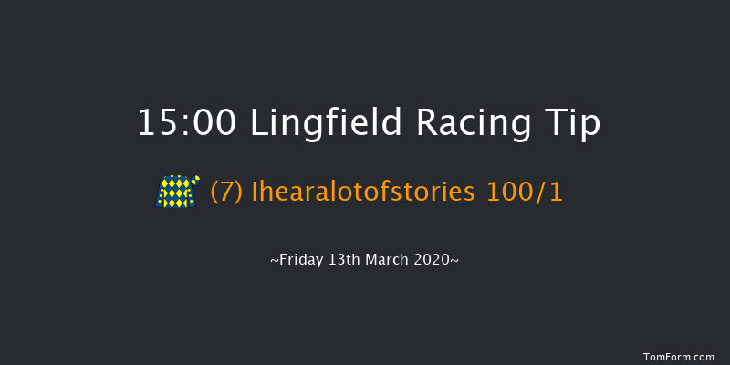 Bombardier 'March To Your Own Drum' Claiming Stakes Lingfield 15:00 Claimer (Class 6) 7f Wed 11th Mar 2020
