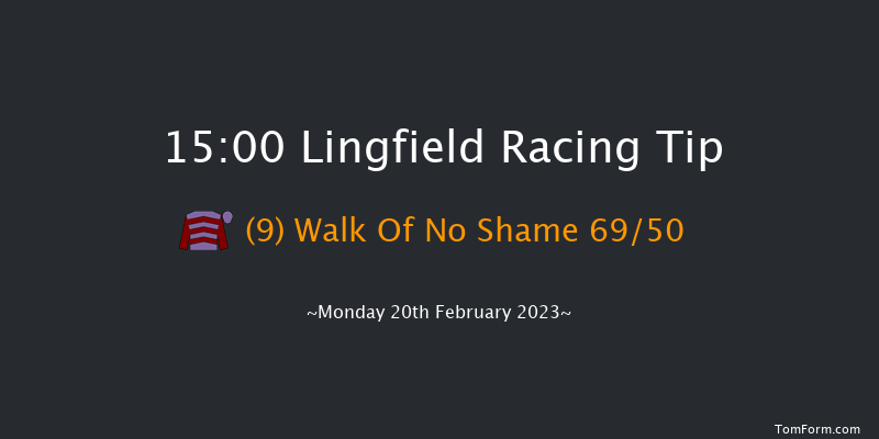 Lingfield 15:00 Maiden Hurdle (Class 4) 16f Sat 18th Feb 2023