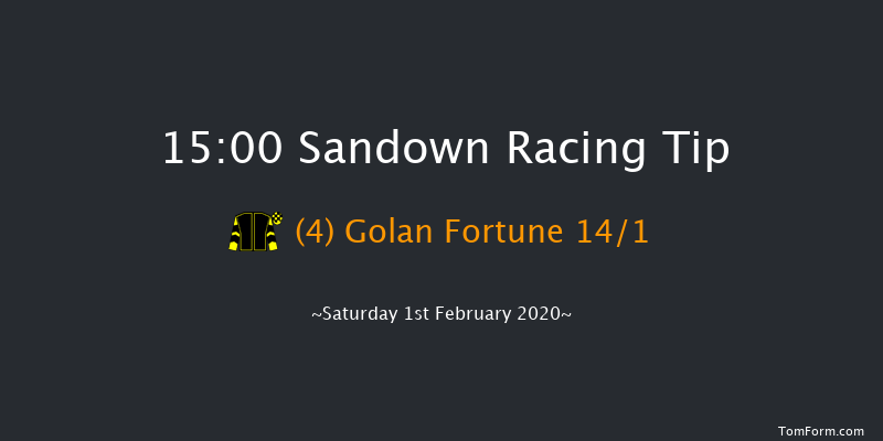 Sandown 15:00 Handicap Hurdle (Class 1) 23f Sat 4th Jan 2020