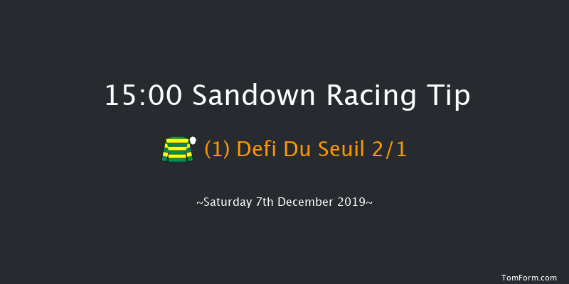 Sandown 15:00 Conditions Chase (Class 1) 16f Fri 6th Dec 2019