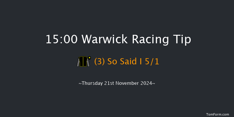 Warwick  15:00 Handicap Chase (Class 4) 20f Wed 20th Nov 2024