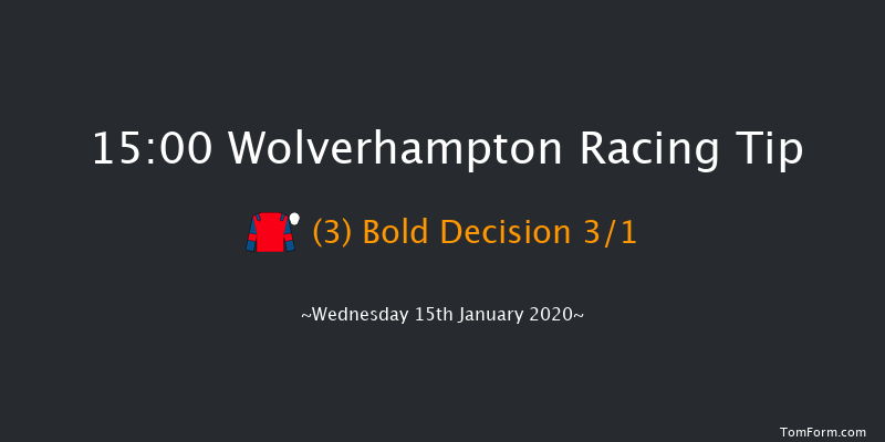 Wolverhampton 15:00 Handicap (Class 6) 6f Mon 13th Jan 2020