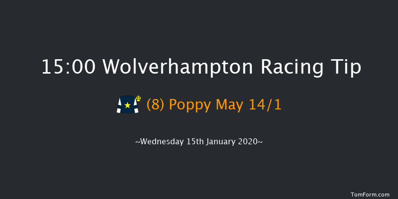 Wolverhampton 15:00 Handicap (Class 6) 6f Mon 13th Jan 2020