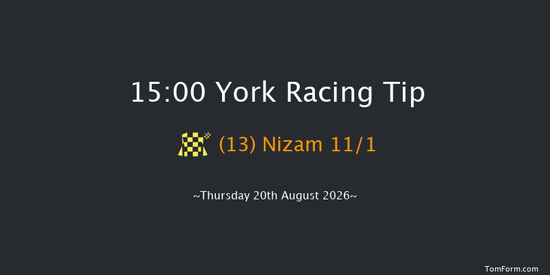 York 15-00 (Class 2) 7f Wed 19th Aug 2026