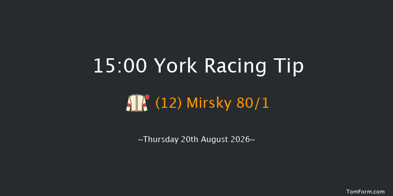 York 15-00 (Class 2) 7f Wed 19th Aug 2026