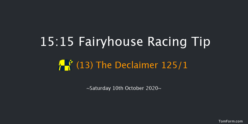 Irish Stallion Farms EBF Maiden Hurdle Fairyhouse 15:15 Maiden Hurdle 16f Thu 1st Oct 2020